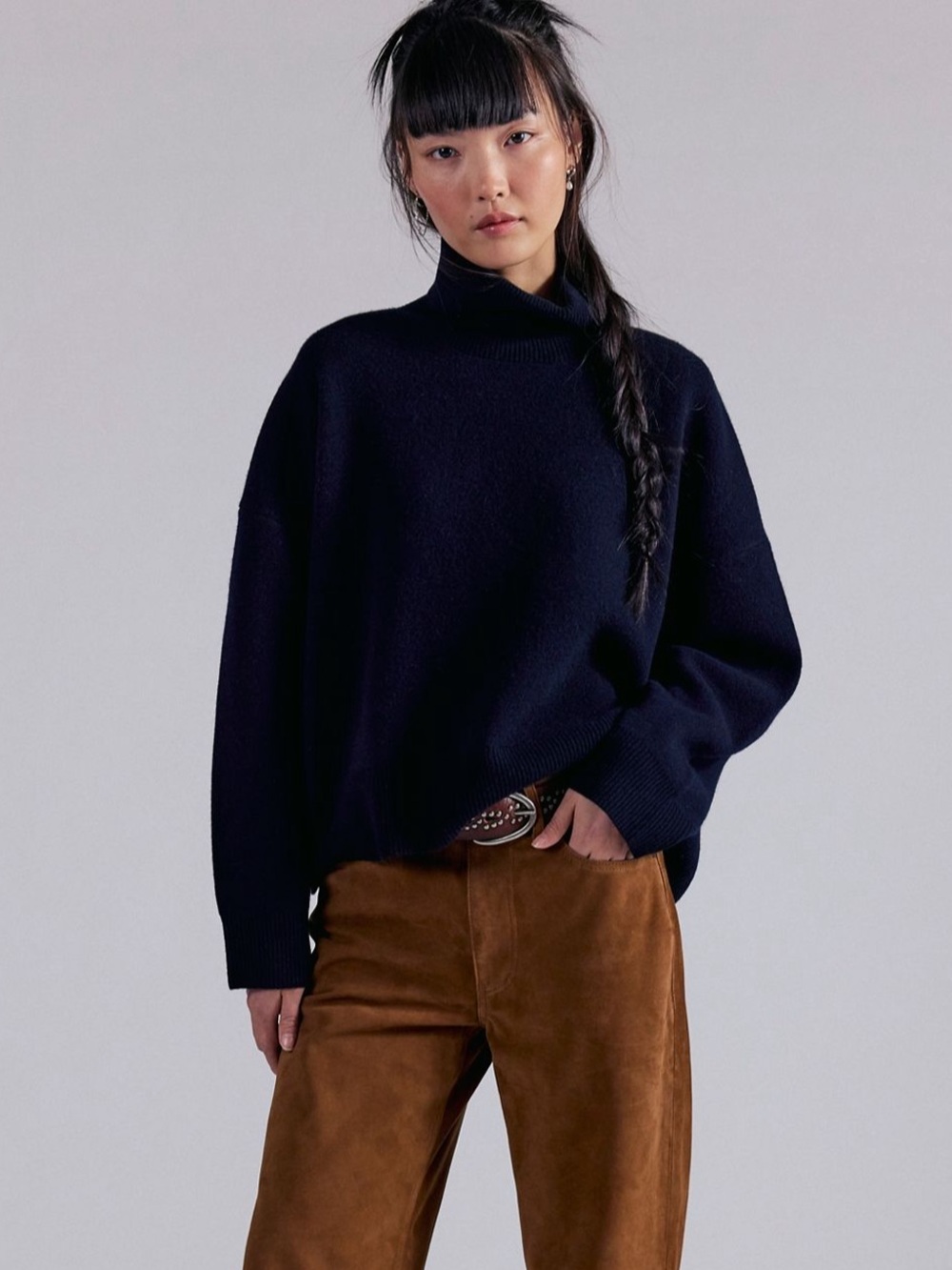 Free people sigma turtleneck black size small
